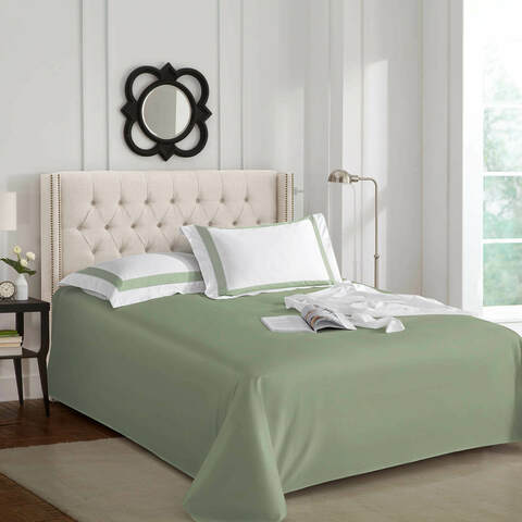 Простыня 240х260 Sharmes светло-зеленая