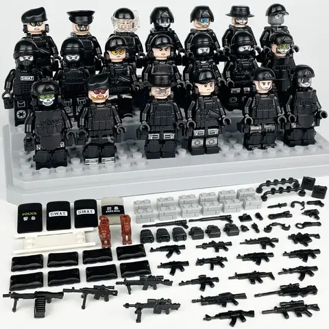Минифигурки Военных Отряд SWAT Антитеррор набор 20 шт серия 102