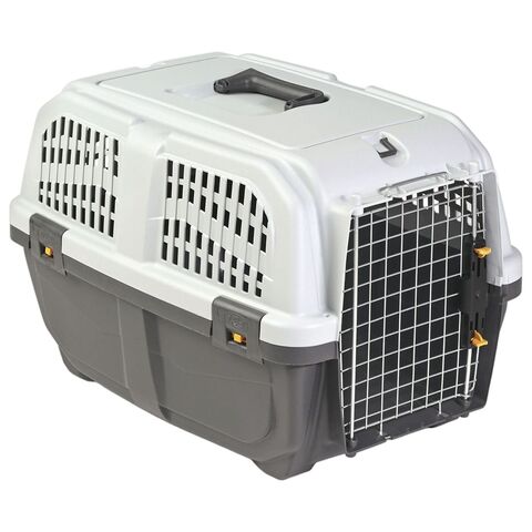 MPS переноска SKUDO #3 - 60х41х40 (В) см, с металлической дверцей с замком серая (Италия)