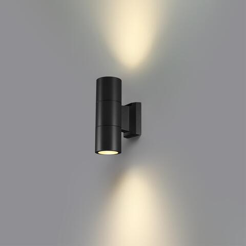 Уличный настенный светильник Novotech 370988 STREET NT25 000 черный IP65 GU10 2*50W 100-240V LANDSCAPE