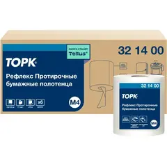 Бумага протирочная д/держ.Торк М4 Рефлекс с ЦВ 1сл.771л/рул. 6рул/уп 321400