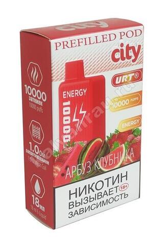 Картридж City Energy - Арбуз Клубника 10000 затяжек