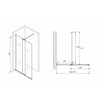 Abber Komfort AG09120B Душевая перегородка, цвет: чёрный