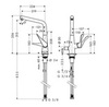 Смеситель для кухни с вентилем для посудомоечной/стиральной машины Hansgrohe Metris 14888000
