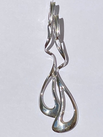 Блура  (серьги из серебра)