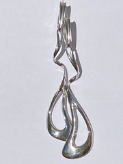 Блура  (серьги из серебра)
