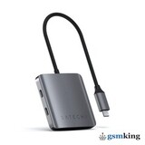 Satechi 4-Port USB-C Hub (USB-C PD port to 4 х USB Type-C) Space Gray ST-UC4PHM