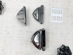 Застежка для сумки, р. 2,5х5 см, тёмный никель