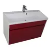 Aquanet 179928 Компл.1 - Тумба Латина 100 цв.белый (фасад бордо) (179928)