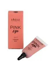 LavelleCollection Кремовый Тинт ,тон 02 для щек, губ и глаз PINK & GO 3 in1