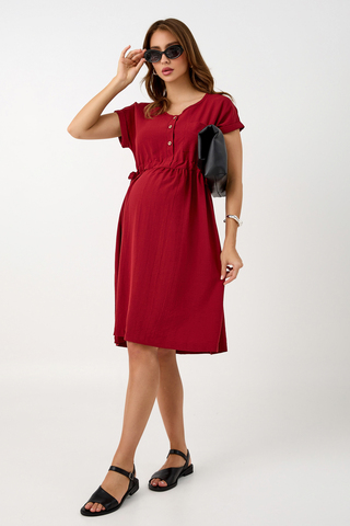 Платье для беременных 16450 бордо