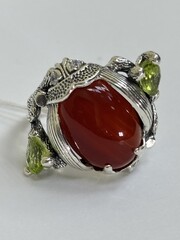 Жук (кольцо из серебра)