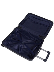 Чемодан полипропилен Серый ЛЮКС (S) 55х20х37 см/2,4 кг6