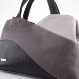 Сумка Саломея 483 мульти итальянский серо-черный