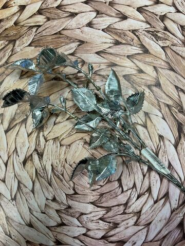 Кустик декоративный №4 35см цвет серебро