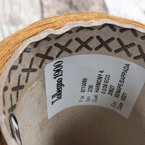 Меринос экстрафайн Tollegno 1900 Harmony 2/30 темная горчица