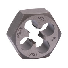Плашка М10х1,5 DIN382 (6-гранная) HSS 6g 27х11мм Bucovice(CzTool) 220100