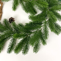 Еловая лиана 3 м разборная, + - 120 лапок (набор 2 шт. по 1,5 м)