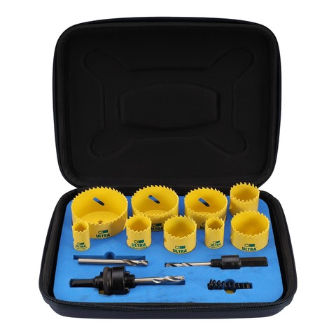 Набор коронок Bi-metall 19-68мм HSSE-Co8 10пр 5,5Tpi ULTRA SCY 3665R