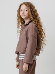 джемпер  для девочки  КР 302821/капучино к633