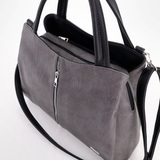 Сумка Саломея 373 македония серый + черный