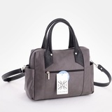 Сумка Саломея 603 мульти итальянский серо-черный