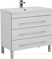Aquanet 287674 Тумба с раковиной Верона 90 белый (напольная 3 ящика, раковина Aquanet) (287674) фото