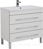 Aquanet 287674 Тумба с раковиной Верона 90 белый (напольная 3 ящика, раковина Aquanet) (287674)