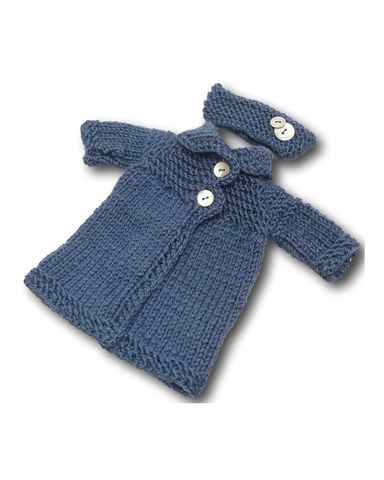 Вязаное пальто - . Одежда для кукол, пупсов и мягких игрушек.