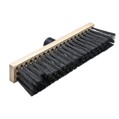 Щетка тротуарная деревянная 275х45мм, 5-ти рядная, пластиковая тулейка с резьбой, без черенка (Россия) 60-0-031
