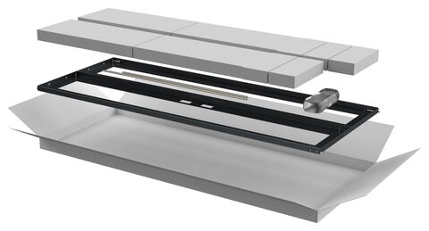 ITK Дверь перфор. двустворч. для шкафа LINEA N 28U 600мм чер