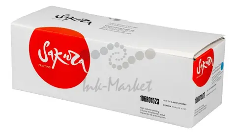 Картридж Sakura 106R01523 для XEROX, голубой, 12000 к.