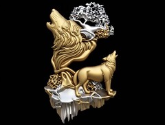 Силиконовый молд № 505 Волки