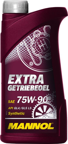 Масло трансмиссионное Mannol EXTRA GETRIEBEOEL 75W-90 (GL 4/GL 5/LS) (Синт) (1304) (MN8103-1) - 1л