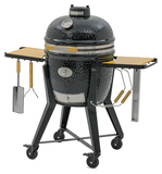 Гриль керамический Monolith Grill TWO.55 (Classic), черный на колесиках с боковыми столиками