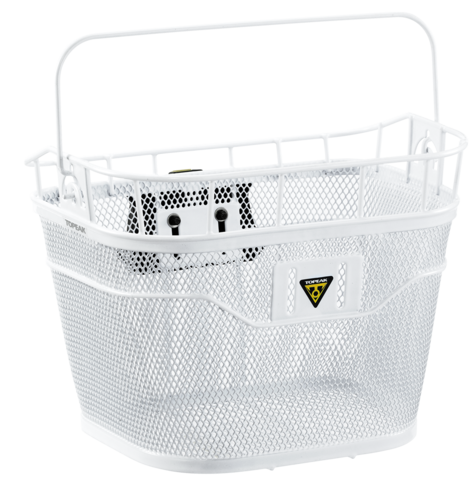 Картинка корзина на велосипед Topeak basket front e-bike compatible fixer 3e White - 1