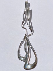 Блура  (серьги из серебра)