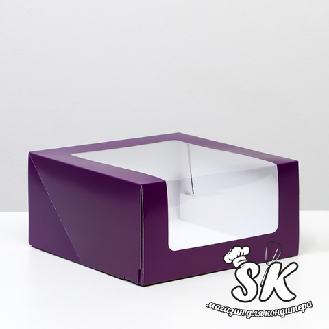Коробка 23.5х23.5х11.5 см Фиолетовая