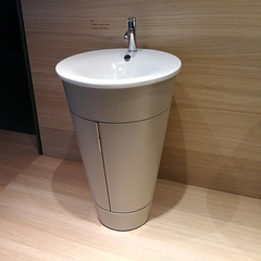 Duravit Starck 1 Тумба напольная 600x560xh825 мм, для раковины #040658, с 2мя дверцами, 1 полка, цвет: taupe satin matt S1952006060 фото