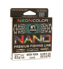 Купить рыболовную леску Balsax Nano Neon Fuxia Box 100м 0,4 (18,5кг)