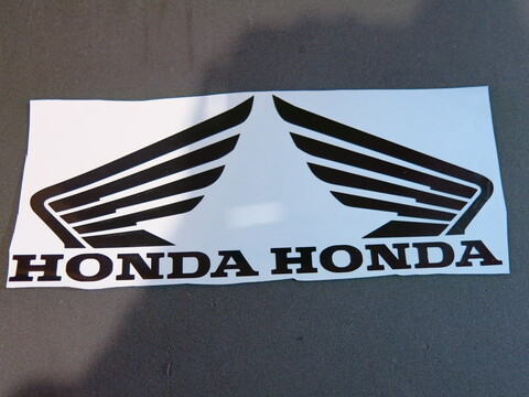 Наклейки на бак Honda чёрные