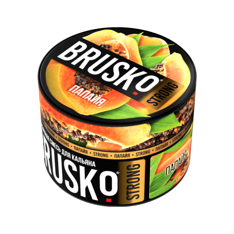 Бестабачная смесь для кальяна BRUSKO 50г STRONG - Папайя