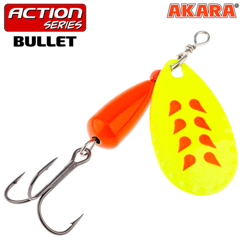 Блесна вращ. Akara Action Series Bullet 3 8 гр. 2/7 oz. A35