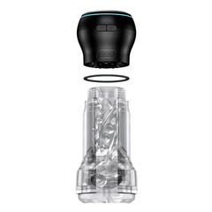 Набор PowerBlow & Feel Pocket Stroker Crystal: мастурбатор и интерактивная насадка - 