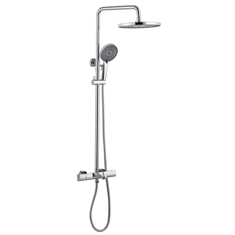 Abber AF8516L Душевая стойка Abber Thermostat AF8516L с термостатом и изливом, хром