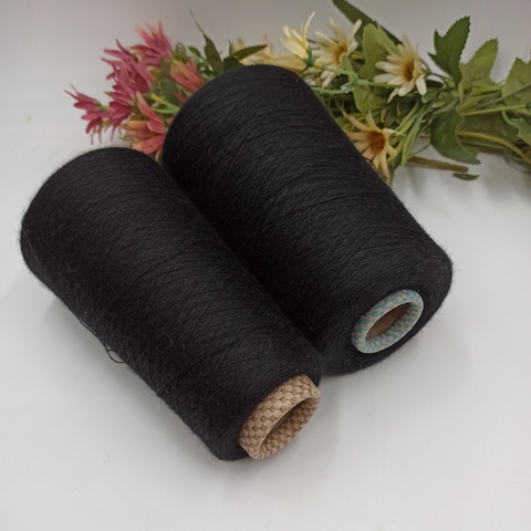 Кашемир на шелке Jaipur Cariaggi Лот №3 Черный 490гр