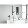Aquatek AQ1748BGM AQ1748BGM ЛУГАНО смеситель для ванны с душевым гарнитуром, оружейная сталь (шлиф. черный хром)