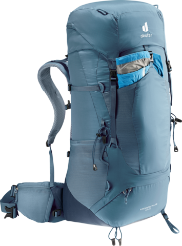 Картинка рюкзак туристический Deuter Aircontact Lite 50+10 Atlantic/Ink - 6