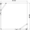 Aquanet NWD124 NWD1242 BETA 1000x1000x2000 шторка Cube распашные двери стекло прозрачное хром Набор (186409)