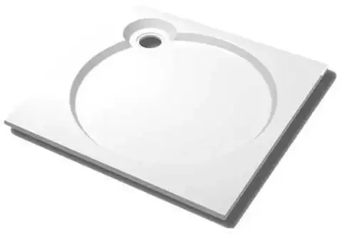 Cezares TRAY-S-A-80-56-W TRAY-S-A-80-56-W Встраиваемый литой поддон из искусственного мрамора квадратный 800х800х56, белый (Bianco)